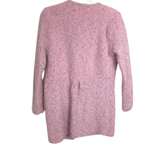 Pale Pink Long Open Cardigan w Pockets, 4 Seasons - Picture 3 of 11